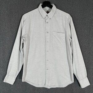 Naked & Famous Soft Twill Long Sleeve Easy Shirt - Men's Size M - Gray
